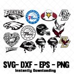 Philadelphia Football Svg, Football Minnie Svg, Eagles Svg