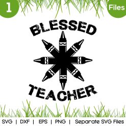 blessed teacher svg