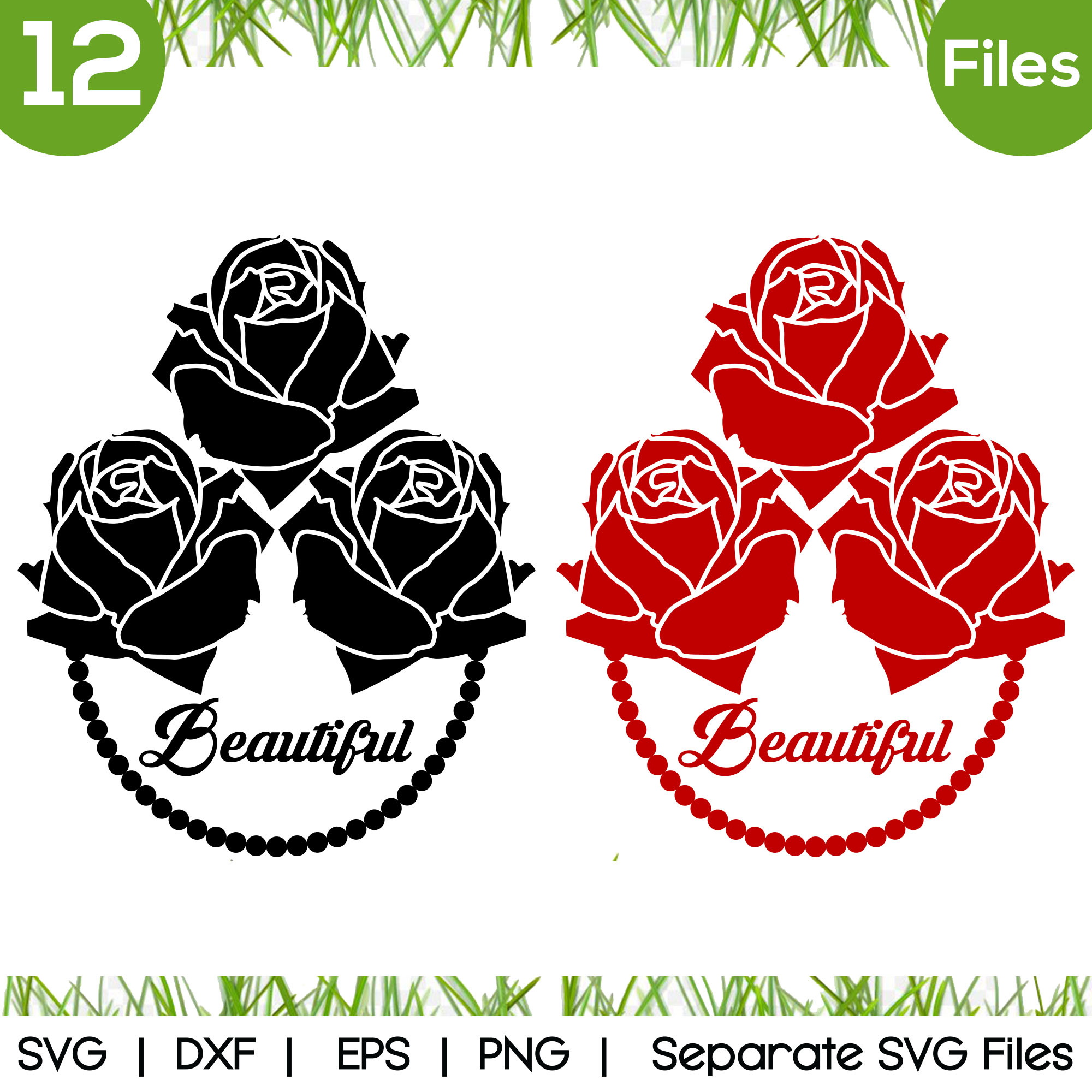 Rose SVG Free Cut File PNG DXF EPS-Rose SVG Free