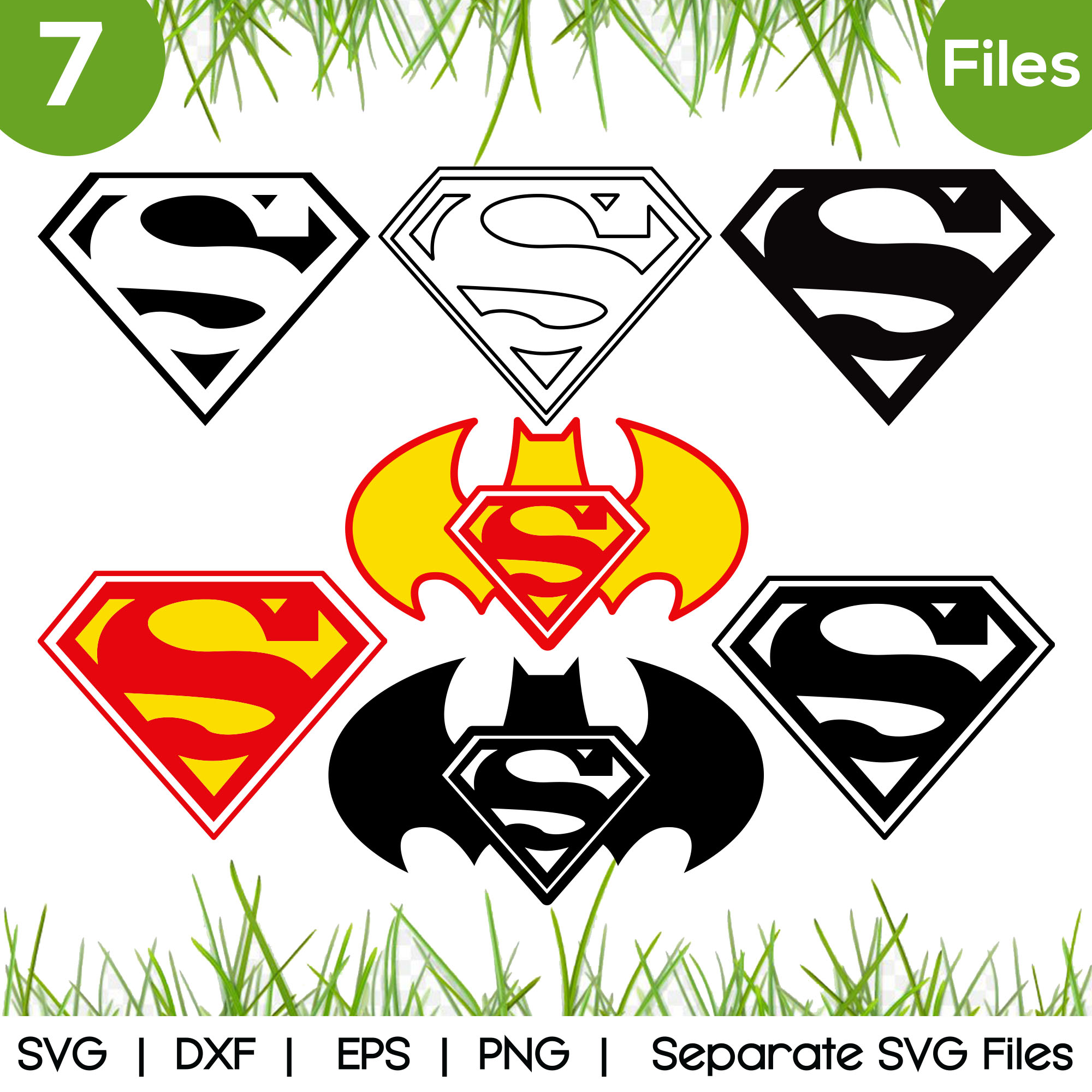 Superman logo SVG Cut Files - vector svg format