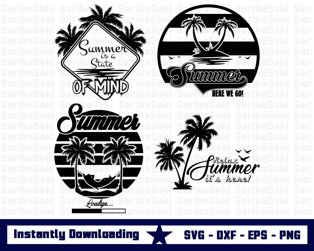 Download Summer Design SVG Cut Files - vector svg format