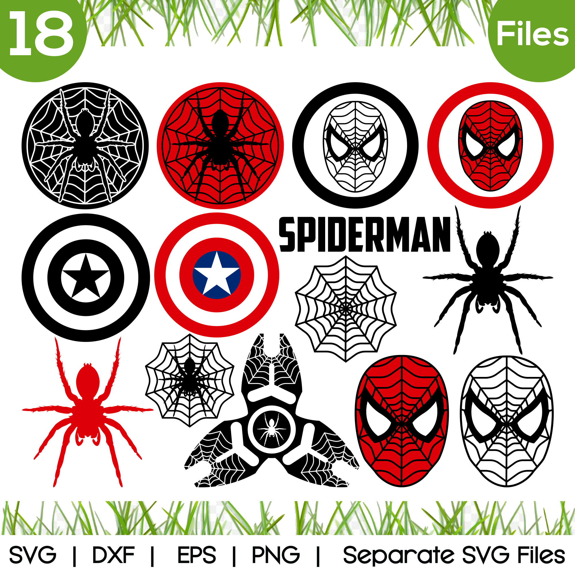 Spiderman Logo SVG Cut Files - vector svg format